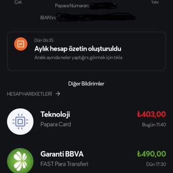 Geofind Kartımdan Para Çekti