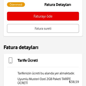 Vodafone Hat Açma Kapama Bedeli Adı Altındaki Ücretin İadesini Talep Ediyorum!