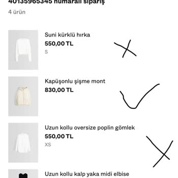 Bershka Eksik Ürün Gönderip Dönüş Yapmıyor