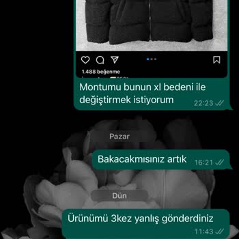 Japp Store Montum Yanlış Geldi Değişim Yapmıyorlar