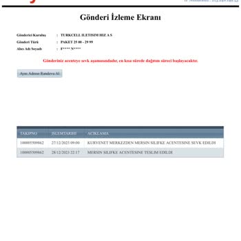 Kuryenet Sipariş Sorunu Ve Geç Teslimat