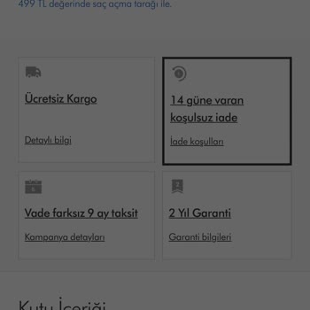 Dyson Sadece Kutu Açıldı Diye İade Alınmayan Ürün Hk.