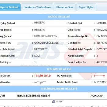 English Home Ürünü Göndermediği Halde Teslim Edildi Deniyor.