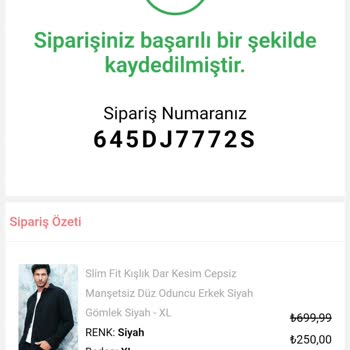 Tudors Eksik Ürün Gönderimi Yaptı.