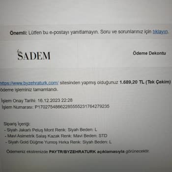 By Zehra Türk Para İademi Gerçekleştirmiyor Mesajlarıma Cevap Vermiyor