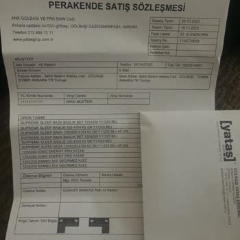 Yataş Ankara Gölbaşı Şubesinde Sevkiyat Sorunu Yaşanan Firma