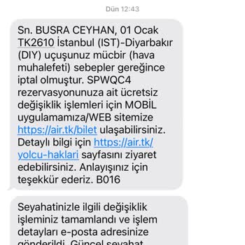 THY İptal Edilen Uçak Mağduriyeti