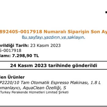 PHILIPS Ev Aletleri Philips Ep2220 Tam Otomatik Espresso Makinesi Süt Köpürtmüyor