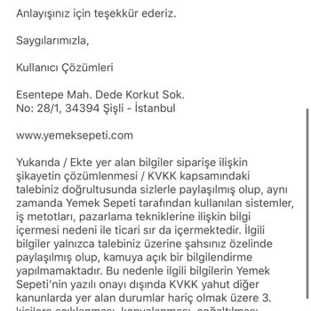 Yemeksepeti Sipariş Ve İade İşlemleriyle İlgili Yaşanan Sorunlar