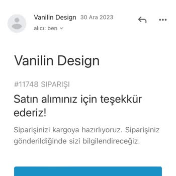 Vanilin Design 3.593,80 TL Yaptığım Ürünlerin İadesini İstiyorum