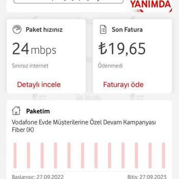 Vodafone Üyelik/Kullanım Dışı Ücret Talep Etmesi?!