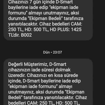 D Smart Abonelik İptali Sonrası Yasanan Mağduriyet