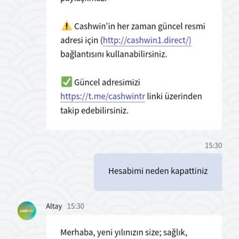 Cashwin Çekimime El Koyup Hesabımı Kapattılar