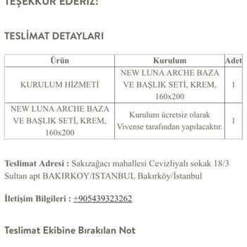 Vivense Online Mobilya Satışında Yaşanan Kurulum Ve Teslimat Sorunları