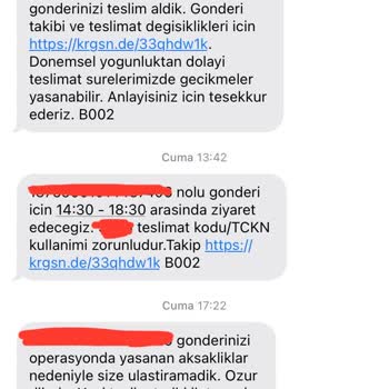 Kargomsende Ve MAVİ'den Şikayetçiyim.