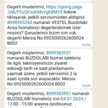 Vestel Buzdolabı Hayal Kırıklığı