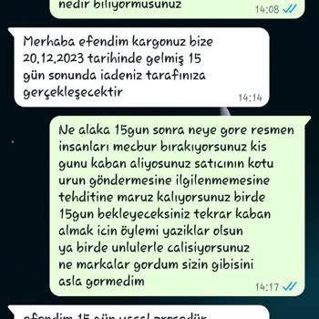 Byranabuyuk Online Alışverişte Yaşanan Ürün Sorunu Ve İade Süreci Şikayeti