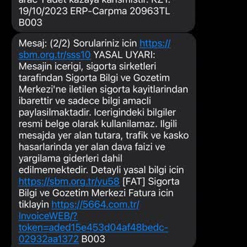 Türkiye Sigorta Kasko Yaptırmadığı Tamiri Hasar Kaydı Girdi