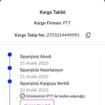 PTT Kargo 10 Gün Oldu Kargomu Teslim Etmedi