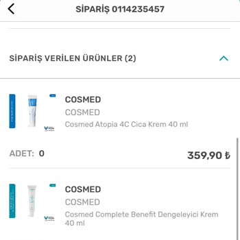 Watsons Siparişim İptal Ediliyor