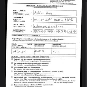 Denizbank Yutulan Paranın İadesini Yapmıyor