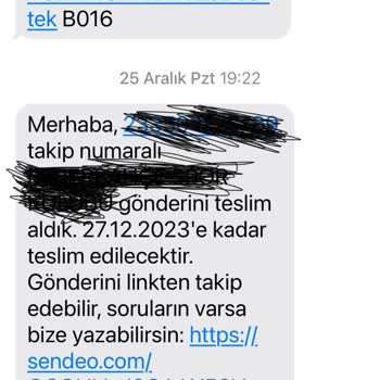 Sendeo Teslim Edilmeyen Kargo