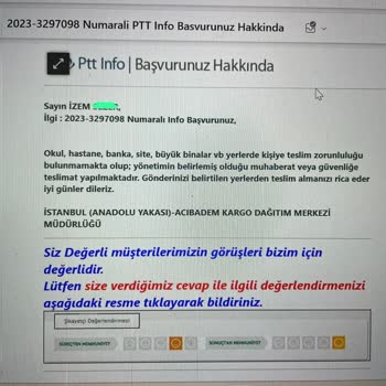 PTT Kargo Kargomu Teslim Etmiyor Ve Benim Almamı İstiyor