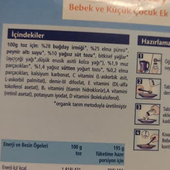 Hipp Güya Organik Yoğurtlu Meyveli Tahıl Bazlı Mama