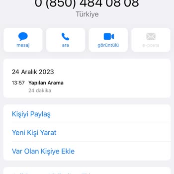 0850 484 08 08 Para İade Talebi