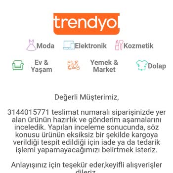 Trendyol Müşterilerinin Yanında Değil