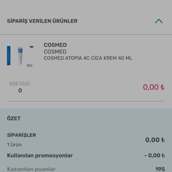 Watsons Siparişimi İptal Etti
