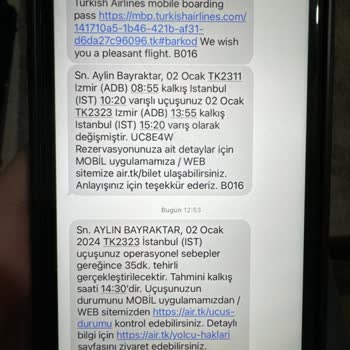 Turk Hava Yolları 5.30 Saat Gecikme