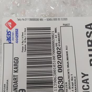 Aras Kargo Kırık Ve Islanmış Kargo