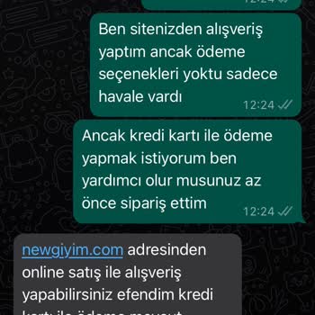 New Giyim Ve Vanilin Design Şikayet Var