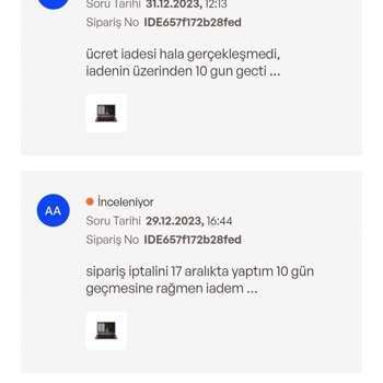 İdefix Geri Ödeme Gecikmesi