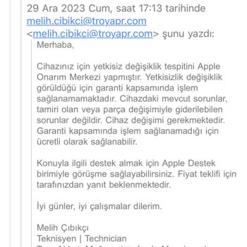 Teknosa Mağduriyeti Ayıplı Cihaz
