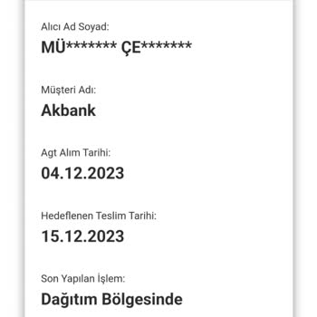 AGT Kurye (aynigunteslim.com) Teslimat Sorunu: Kurye Kartımı Getirmedi!