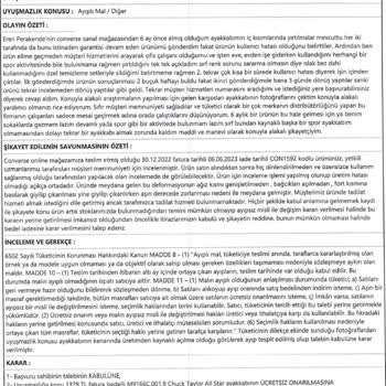 Converse Perakende Şirketinin Müşteri Hizmetleri Sorunları