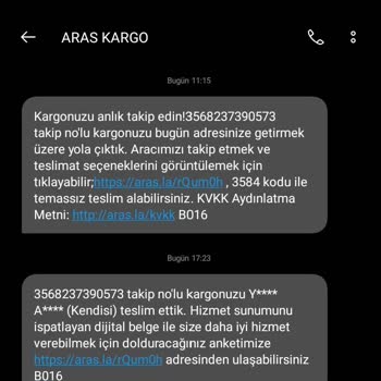 Aras Kargo Kargomun Başkasına Teslim Edilmesi