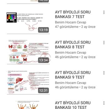 Benim Hocam Yayınevi Biyoloji Kitabi Eksik Çözüm