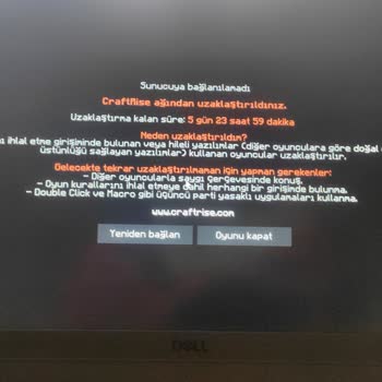 Craftrise. Tc Sebepsiz Ban Yedim