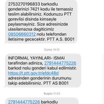 PTT Kargo Kargom Teslim Edilmedi