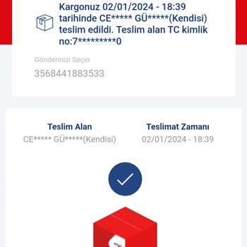 Aras Kargo Ürünümü Elden Teslim Etmiş Gibi Mesaj Gönderdi