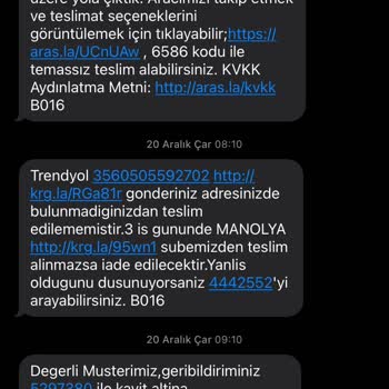 Aras Kargo Şubeden Teslim Alınması Gereken Kargolarla İlgili Şikayet