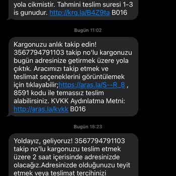 Aras Kargo Şubeden Teslim Alınması Gereken Kargolarla İlgili Şikayet