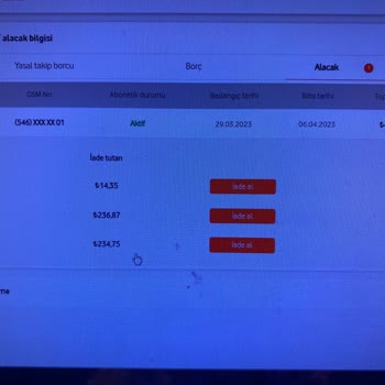 Vodafone İademi Alamıyorum