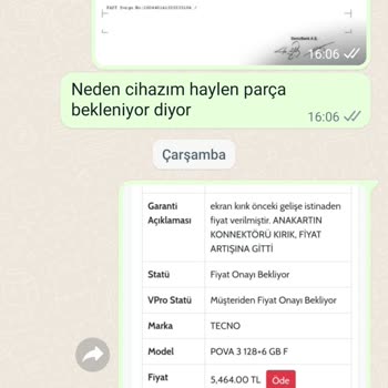 Ouno Service Tecno Pova 3 Şikayet