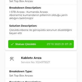 Kablo TV Kumanda Arızası Ve İlgisiz Hizmet Sorunu