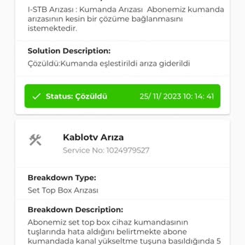 Kablo TV Kumanda Arızası Ve İlgisiz Hizmet Sorunu