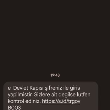 IBBMEZDAIBS (SMS)'den Mesaj Aldım Sahte Link Gönderildi
